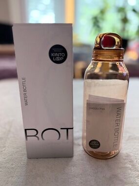 KINTO LOOP ROT Water Bottle 500ml | Sustainable Minimalist Design | New